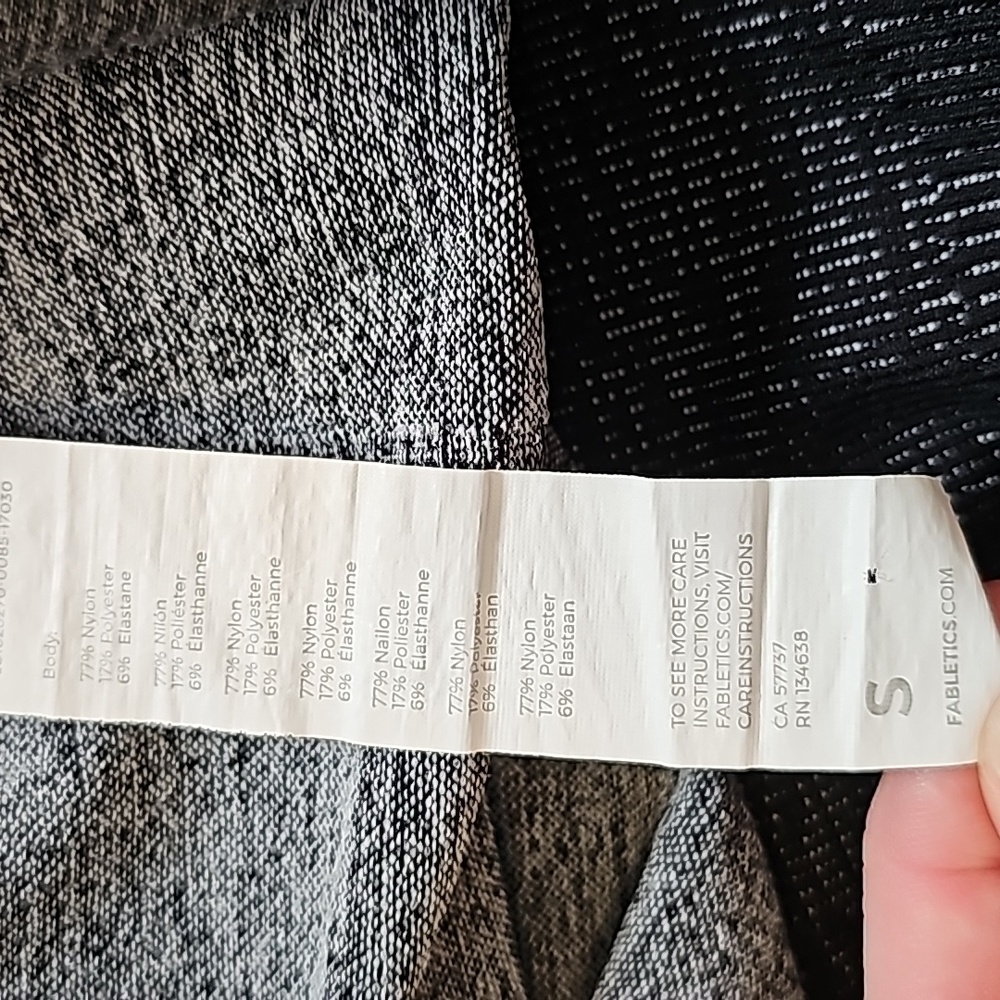 Fabletics Mid Rise Seamless Rib Leggings - Picture 6 of 6